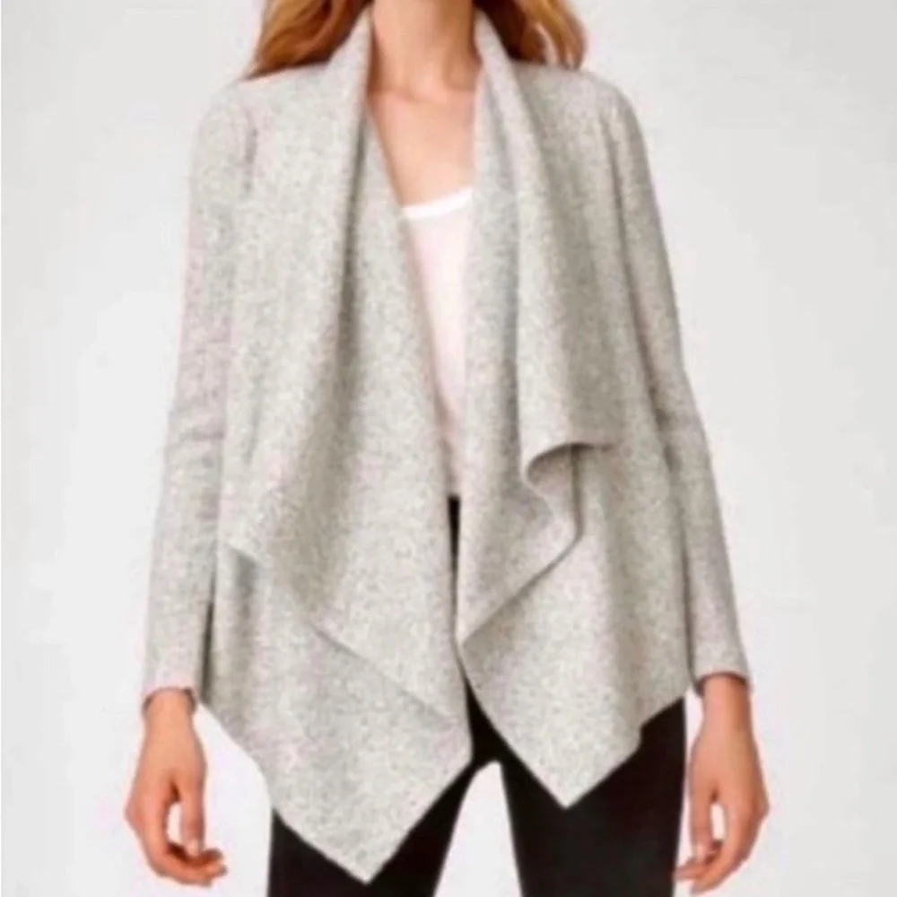 Club Monaco Wool Grey Drapey Cardigan